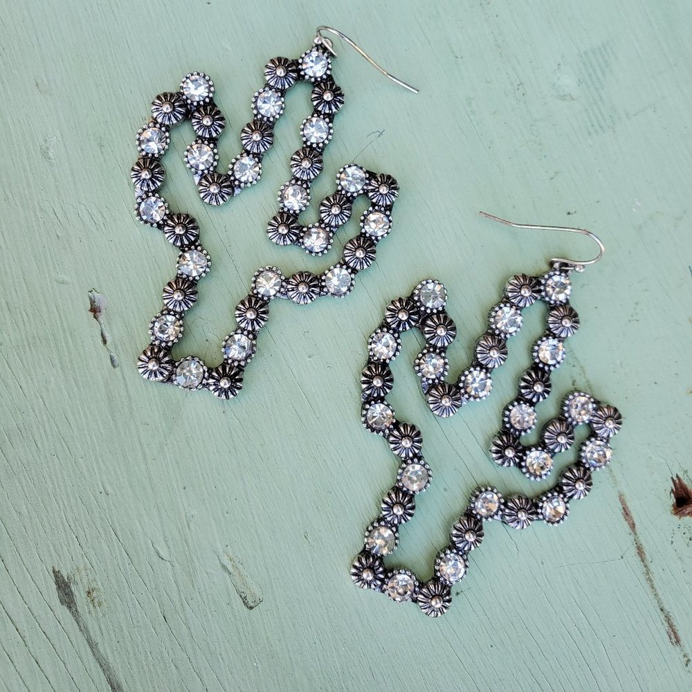 Sale 💕 Silver Cactus Earrings